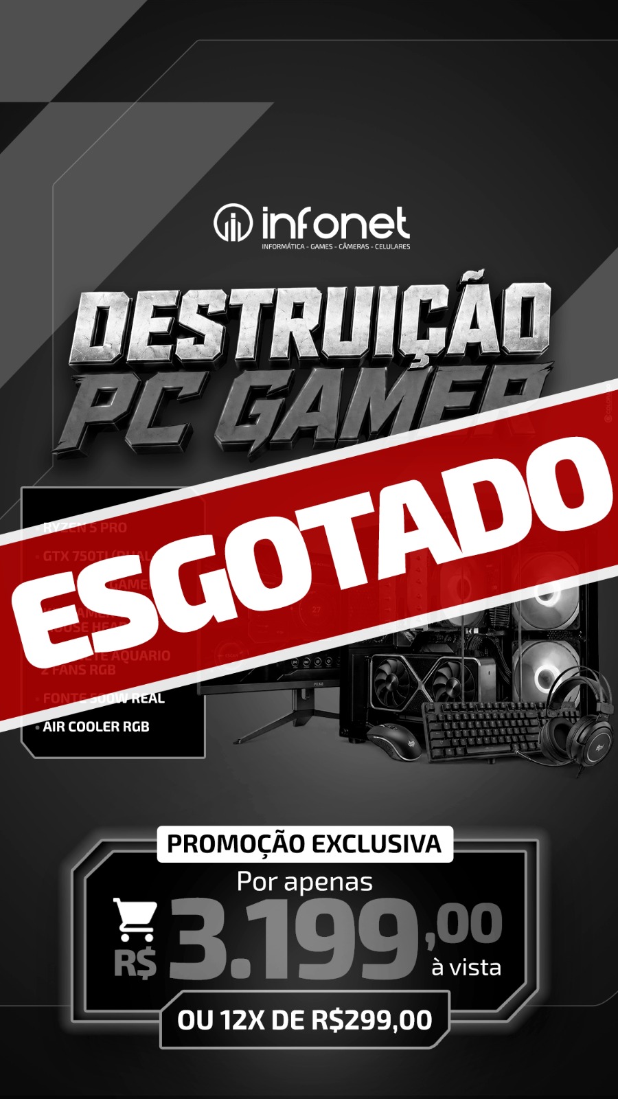 PC GAMER COMPLETO GTX 750ti