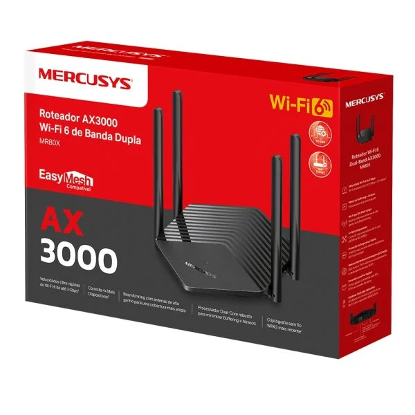 ROTEADOR MERCUSYS AX3000 WIFI 6